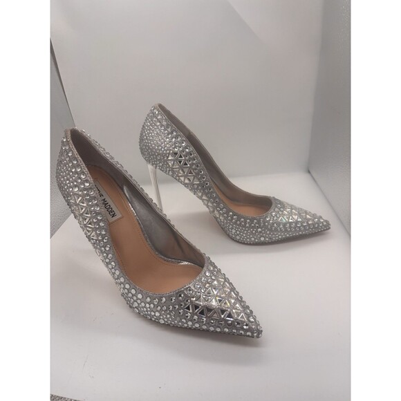 Steve Madden Vivid Rhinestone 4" Stiletto Pumps Size 10M - Picture 2 of 11